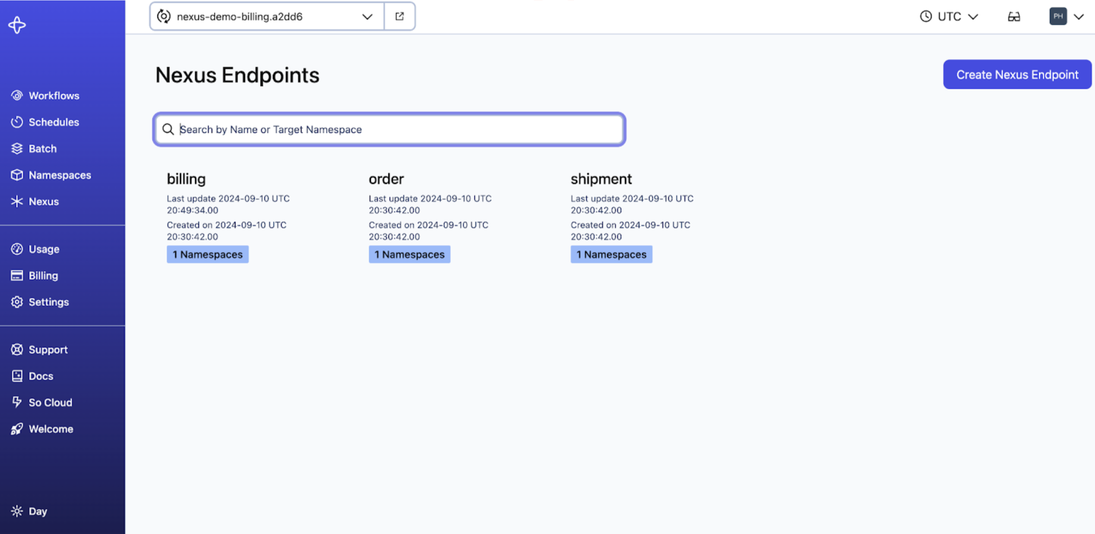 Nexus Endpoints